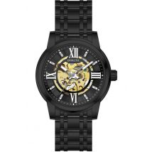 Invicta Objet D Art 69507 Heren Horloge - Automatisch Uurwerk - Roestvrij Staal met zwarte Wijzerplaat - 41mm