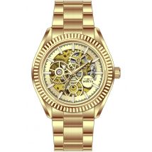 Invicta Objet D Art 69752 Heren Horloge - Automatisch Uurwerk - Roestvrij Staal met gouden Wijzerplaat - 43mm