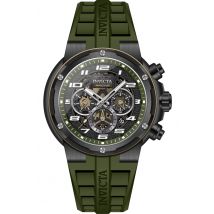 Invicta S1 Rally 50264 Heren Horloge - Quartz Uurwerk - Roestvrij Staal met zwarte Wijzerplaat - 49mm