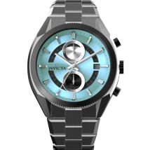 Invicta Speedway 50433 Heren Horloge - Quartz Uurwerk - Roestvrij Staal met Blauwe Wijzerplaat - 45mm