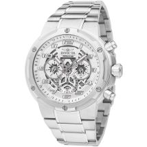 Invicta S1 Rally 50256 Heren Horloge - Quartz Uurwerk - Roestvrij Staal met zilveren Wijzerplaat - 49mm