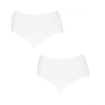 Verpakking van 2 Dames Hoge Taille Bamboe Onderbroeken Q906