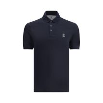 Katoenen Poloshirt Met Geribbelde Kraag En Voorknopjes