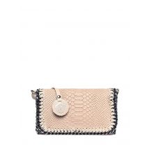 Luisa Vannini Beige Rundleer Tas