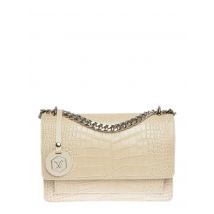 Luisa Vannini Beige Rundleer Tas