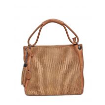 Luisa Vannini Brown Rundleer Tas