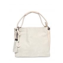 Luisa Vannini Beige Rundleer Tas