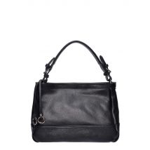 Roberta M Zwart Rundleer Tas
