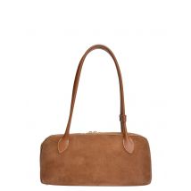 Anna Luchini Brown Rundleer Tas