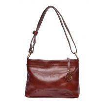Luisa Vannini Bordeauxrood Rundleer Tas