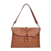 Anna Luchini Brown Rundleer Tas