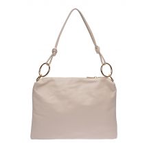 Luisa Vannini Beige Rundleer Tas