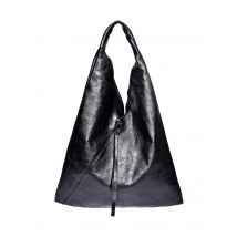 Isabella Rhea Zwart Rundleer Tas