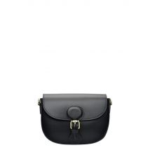 Isabella Rhea Zwart Rundleer Tas