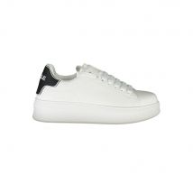 Gaelle Paris Bianco Polyurethaan Dames Sneakers