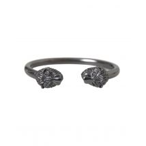 Leeuwenkop Cuff Armband Gunmetal