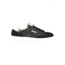 Blauer Zwarte Polyurethaan Heren Sneaker