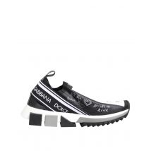 Dolce & Gabbana Zwarte Witte Sorrento Lage Sneakers Schoenen