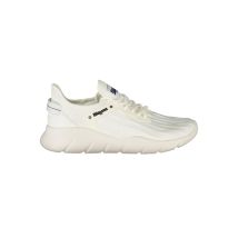 Blauer Witte Polyester Heren Sneaker