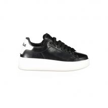 Gaelle Paris Zwarte Polyurethaan Dames Sneakers