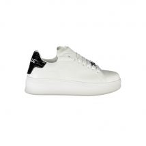 Gaelle Paris Witte Polyurethaan Dames Sneakers