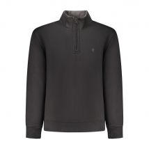 Coveri Beweegbare Zwarte Katoenen Heren Sweatshirt