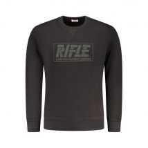 Rifle Zwarte Katoenen Heren Sweatshirt