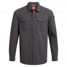 Craghoppers Heren Adventure III Nosilife shirt met lange mouwen (Zwarte peper)