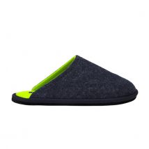 Loewenweiss Lowenweiss hygge bicolor pantoffels handgemaakte wolvilt sloffen / groenlowenweiss hygge bicolor pantoffels handgem