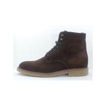 Giorgio 36402 donkerbruin suède veterboots met rits en rubber zool
