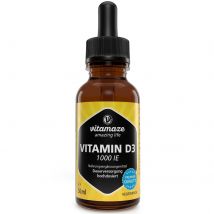 Vitamin D3 Tropfen 1.000 IE hochdosiert & vegetarisch, 50 ml