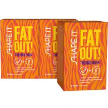Fat Out! Thermo Burn 3er Pack (180 Kapseln) - Fatburner Abnehmpillen mit Thermo-Effekt. Schnelle Abnehm-Lösung | Sensilab