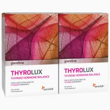 ThyroLux 2er Pack - Zur Unterstützung der Schilddrüse: L-Tyrosin, Jod und Selen. 100% natürlich und hormonfrei. 2x 60 Kapseln | Sensilab
