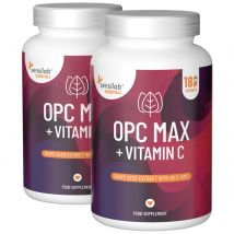 Essentials OPC MAX + VITAMIN C - hochdosiert, 360 Kapseln (2 Packungen)