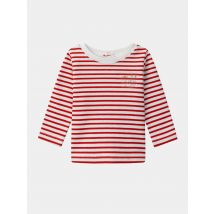 T-shirt À Rayures Rouges Et Manches Longues Bébé Garçon - 3 mois - Sergent Major