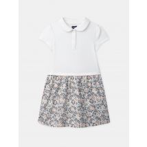 Robe Bi-matière Écrue Ou Imprimée Fleurie Fille - 8 ans - Sergent Major