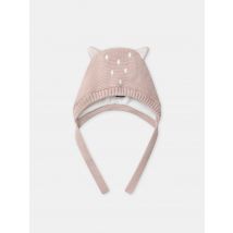 Rosa Ohrenschutz Mütze Aus Strick Für Baby Mädchen - T4 - Acryl/Polyester - Sergent Major