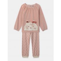 Rosa Velours-pyjama Mit Leopardenmotiv Für Mädchen - 11A - Polyester/Baumwolle - Sergent Major