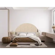 Vinilo Media caña - ratán decorativo imitación beige