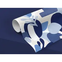 Vinilo adhesivo con motivo abstracto azul