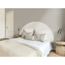 Vinilo adhesivo Media caña - blanco mate decorativo para paredes y muebles