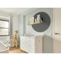 Vinilo adhesivo Redondo - color decorativo gris humo