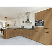 Frente de cocina - Vinyle adhésif bois beêtre miel