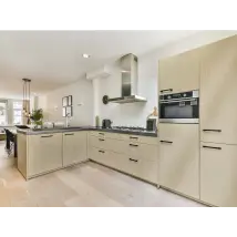 Vinilo Frente de cocina - adhésif décoratif imitation bois clair structuré