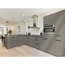 Frente de cocina - Revêtement décoratif effet bois gris