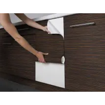 Papel adhesivo rojo tono madera