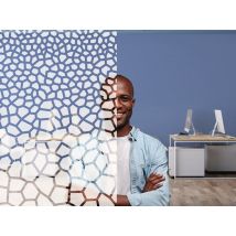 Vinilo decorativo patrón de escamas esmerilado transparente