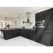 Façade de cuisine - Revêtement décoratif acier brossé