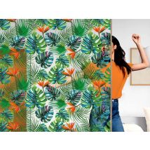 Lámina decorativa personalizable con motivo tropical