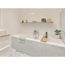 Azulejos - Revêtement décoratif marbre blanc mat